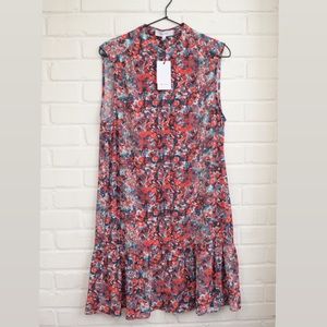 Reiss Vibrant Floral Sleeveless Mini Dress